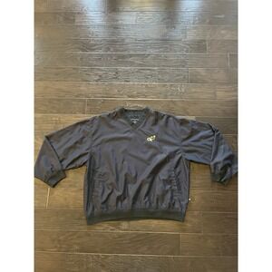 Georgia Tech University Yellow Jackets Pullover Mens XXL Black Windbreaker